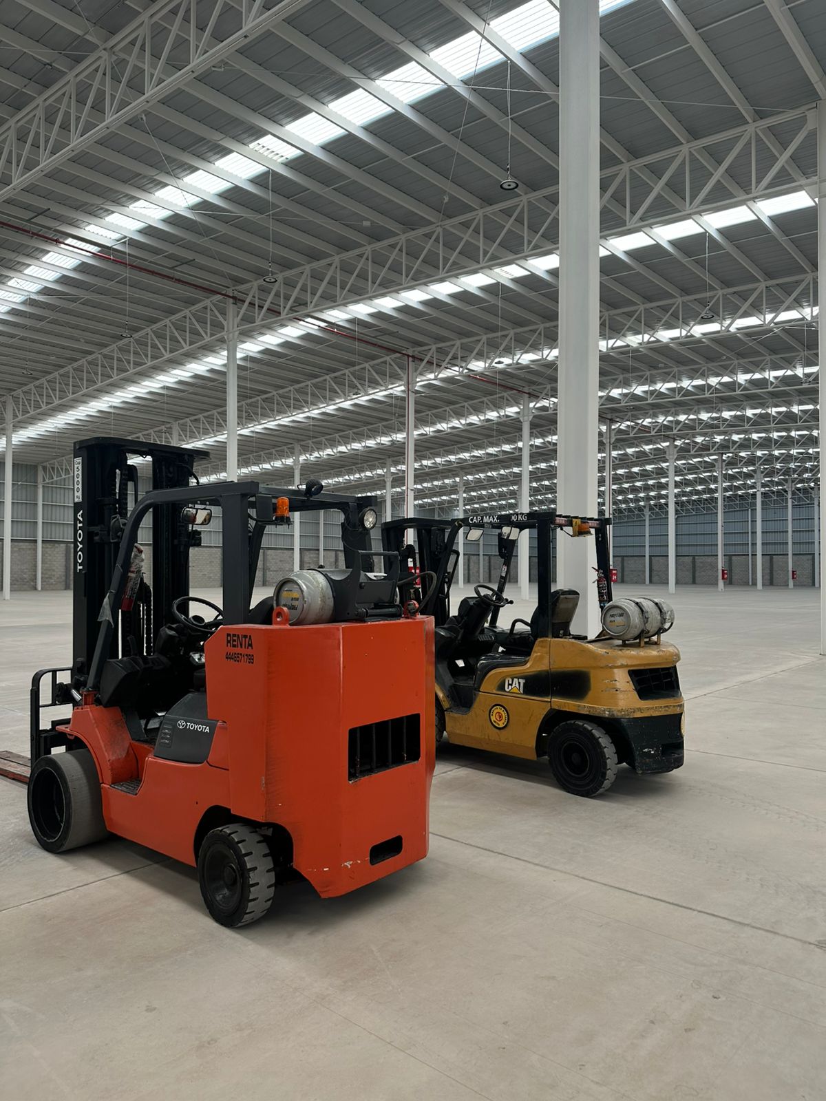 Montacargas operando